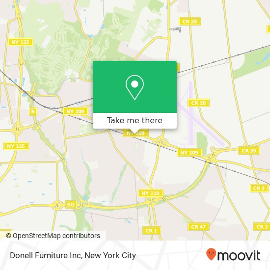 Donell Furniture Inc map