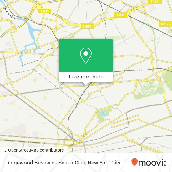 Mapa de Ridgewood Bushwick Senior Ctzn