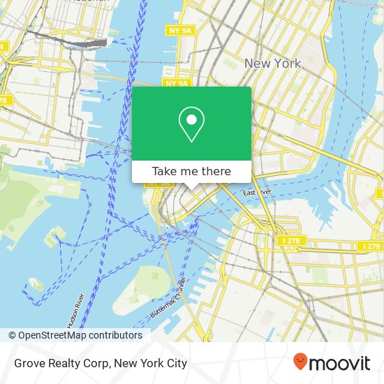 Grove Realty Corp map