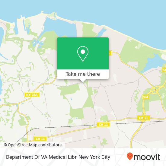 Mapa de Department Of VA Medical Libr