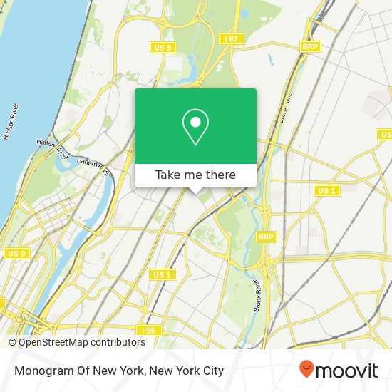 Monogram Of New York map