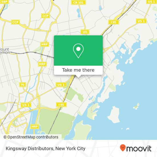 Kingsway Distributors map