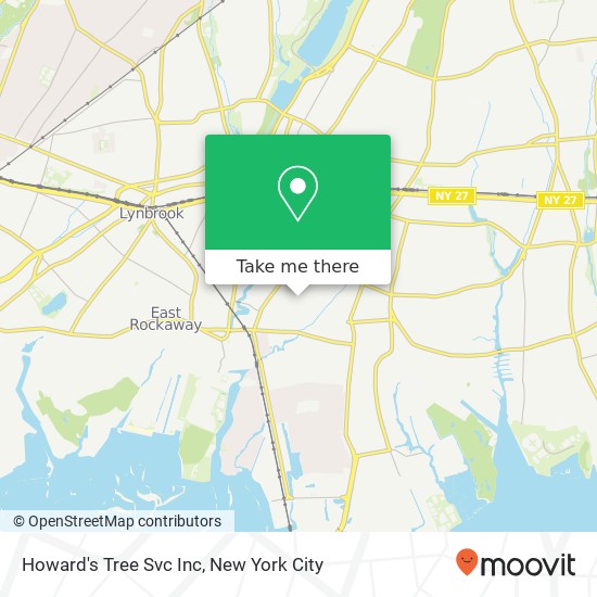 Howard's Tree Svc Inc map