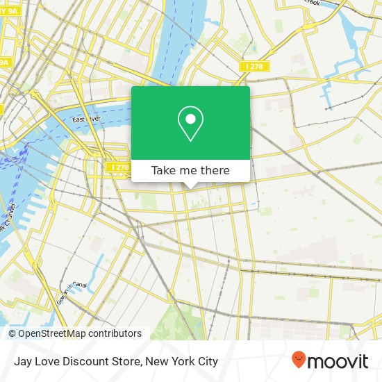 Mapa de Jay Love Discount Store