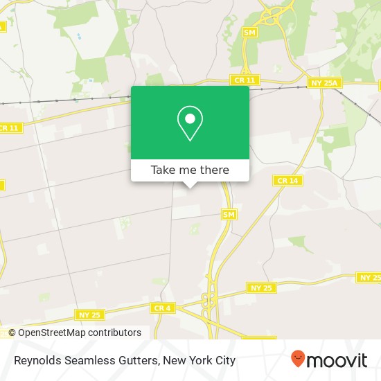 Reynolds Seamless Gutters map