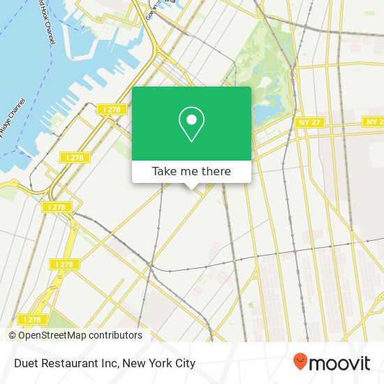 Mapa de Duet Restaurant Inc