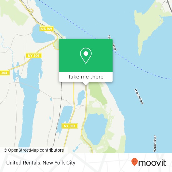 United Rentals map