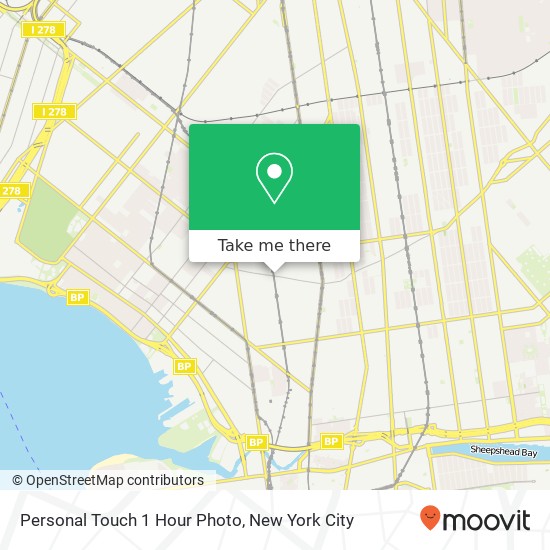 Personal Touch 1 Hour Photo map