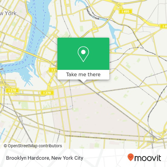 Mapa de Brooklyn Hardcore