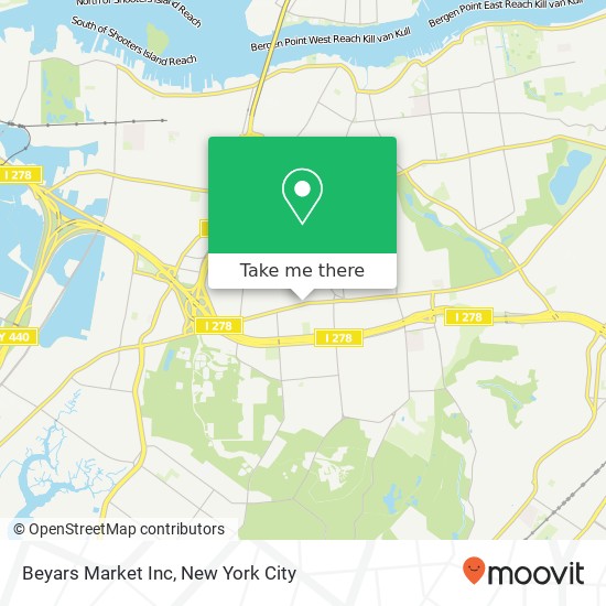 Beyars Market Inc map