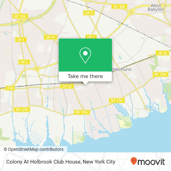 Colony At Holbrook Club House map