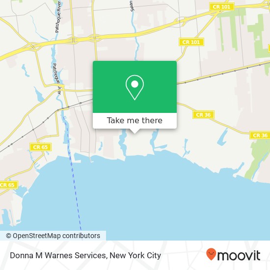 Mapa de Donna M Warnes Services