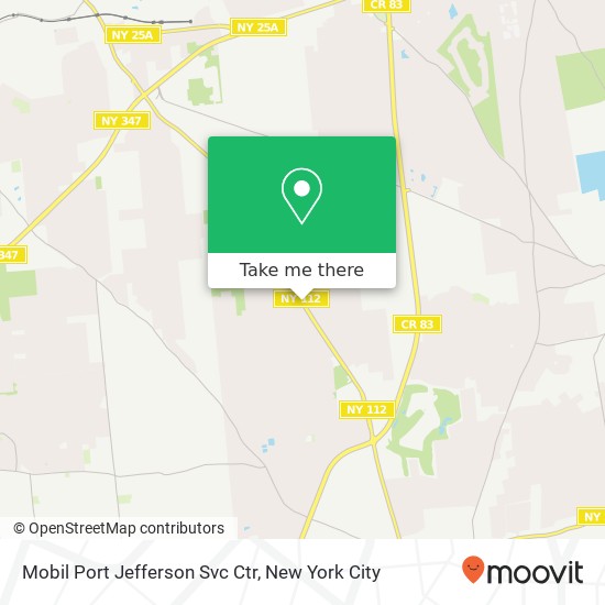 Mobil Port Jefferson Svc Ctr map