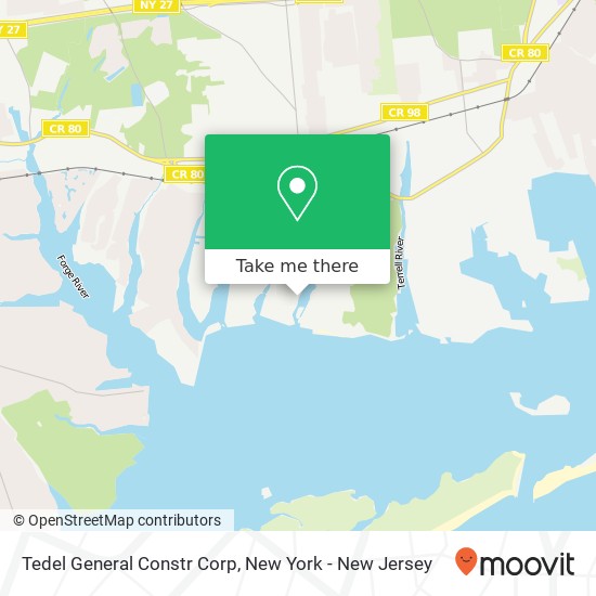 Tedel General Constr Corp map