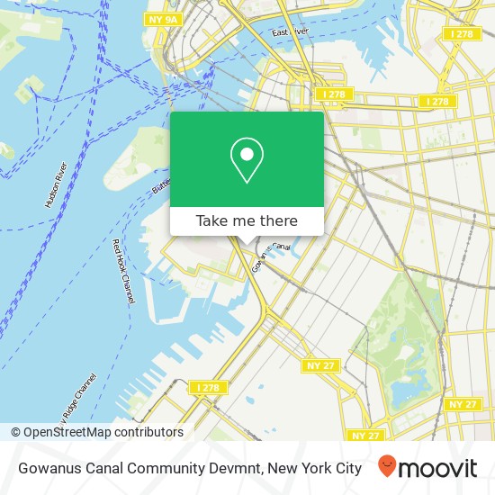 Mapa de Gowanus Canal Community Devmnt