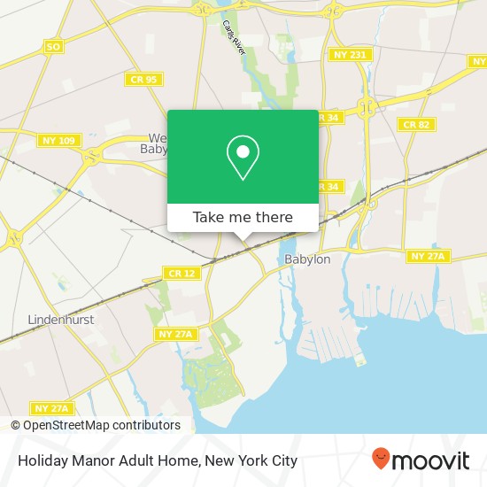 Holiday Manor Adult Home map