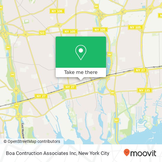 Boa Contruction Associates Inc map