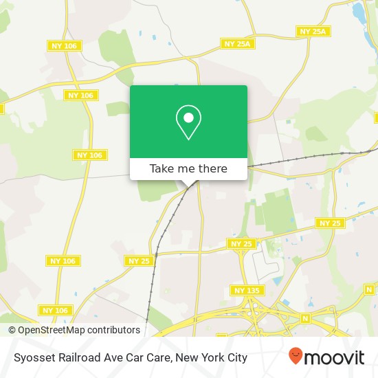 Syosset Railroad Ave Car Care map