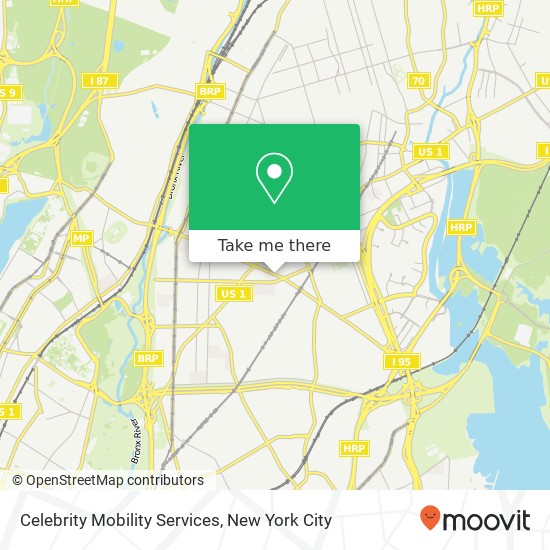 Celebrity Mobility Services map