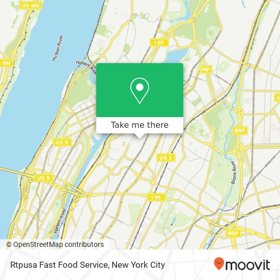 Mapa de Rtpusa Fast Food Service