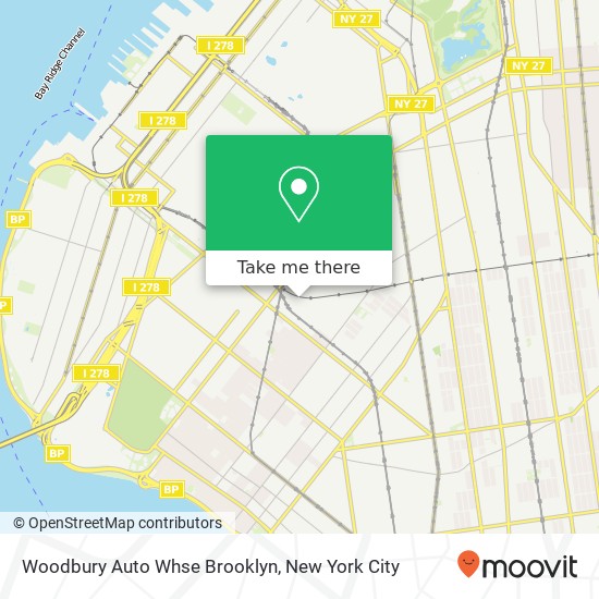 Woodbury Auto Whse Brooklyn map