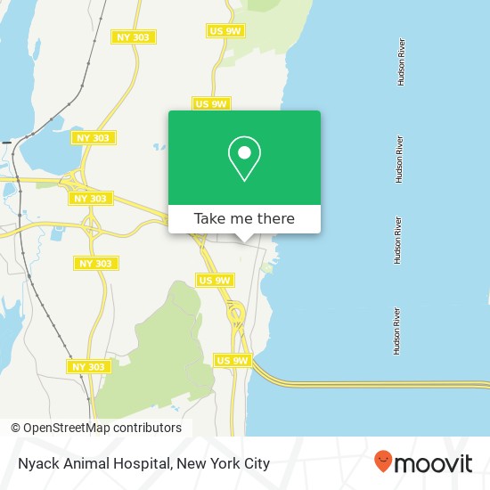 Mapa de Nyack Animal Hospital