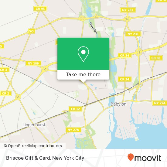 Briscoe Gift & Card map