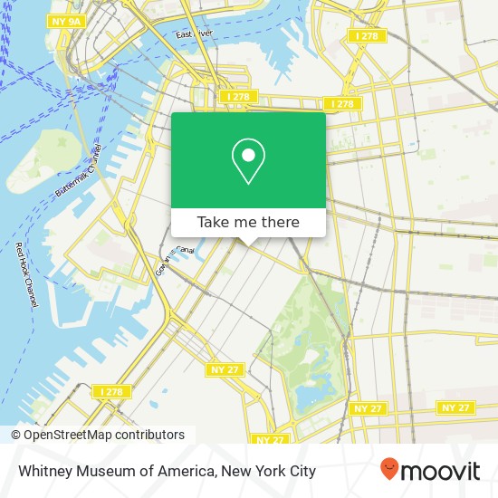 Whitney Museum of America map