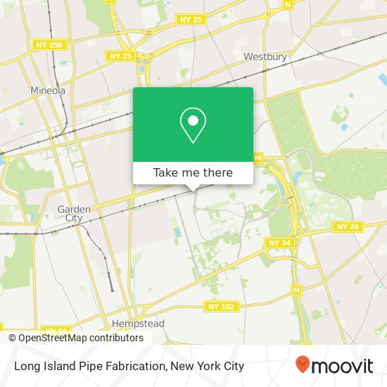 Long Island Pipe Fabrication map