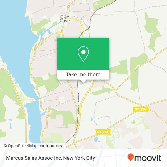 Marcus Sales Assoc Inc map