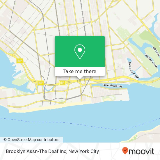 Mapa de Brooklyn Assn-The Deaf Inc