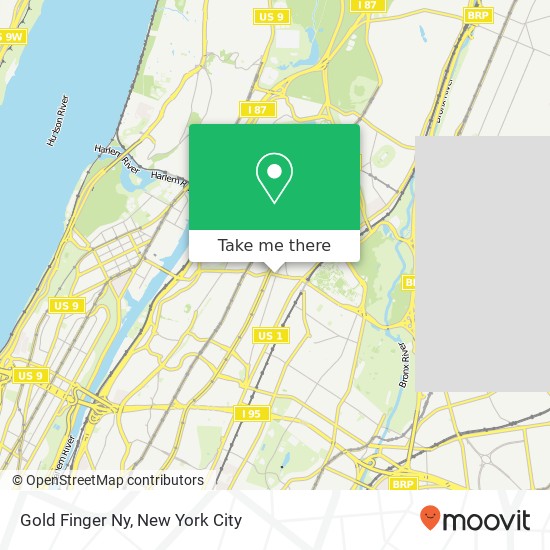 Gold Finger Ny map