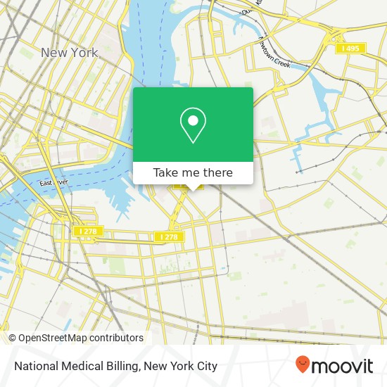 Mapa de National Medical Billing