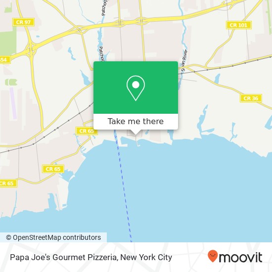 Mapa de Papa Joe's Gourmet Pizzeria