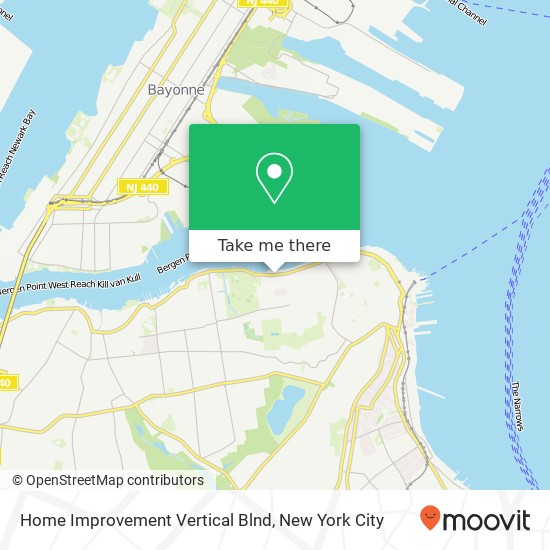 Home Improvement Vertical Blnd map