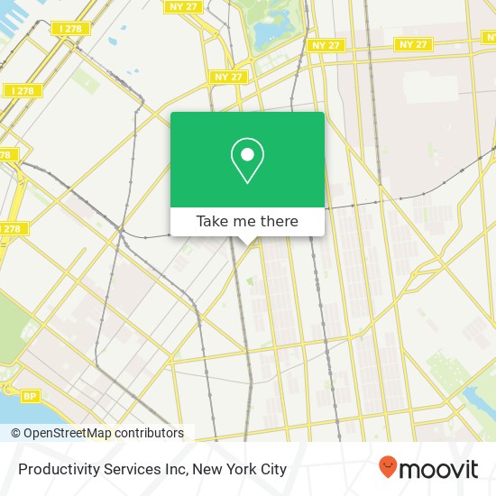 Productivity Services Inc map