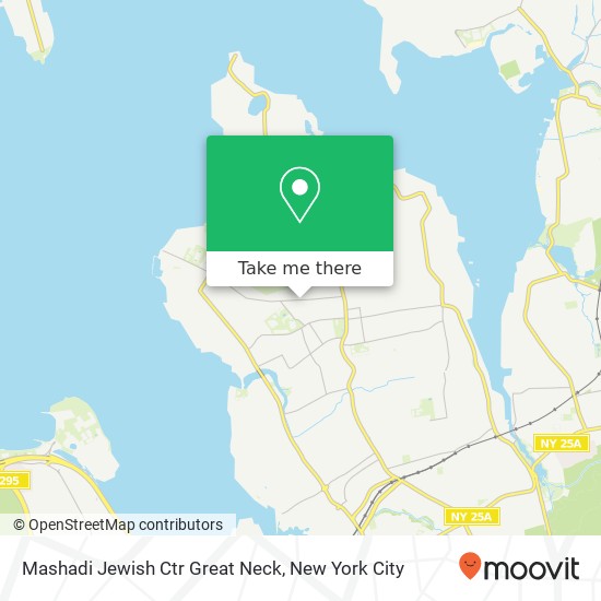 Mapa de Mashadi Jewish Ctr Great Neck