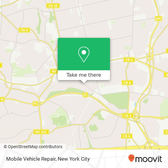 Mobile Vehicle Repair map