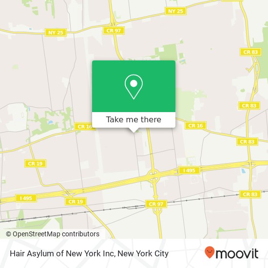 Hair Asylum of New York Inc map