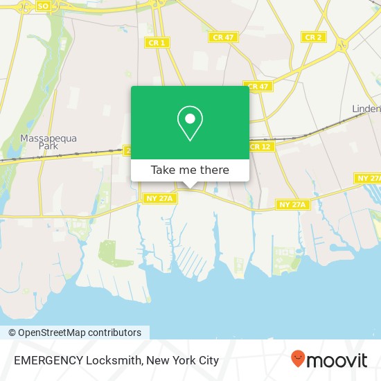 Mapa de EMERGENCY Locksmith