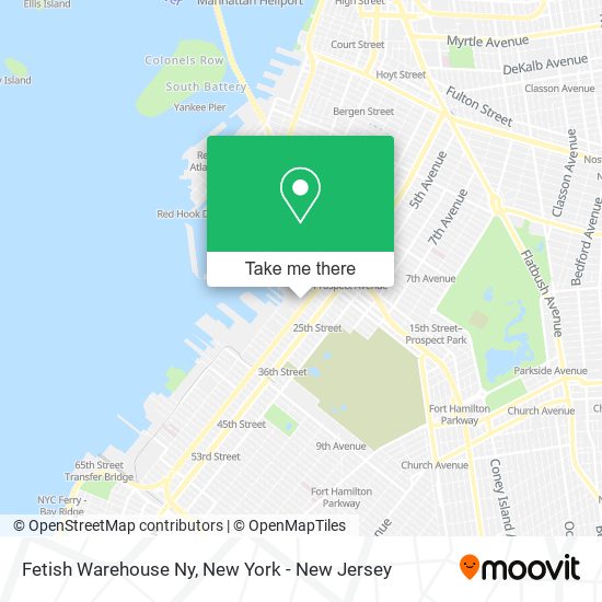 Mapa de Fetish Warehouse Ny