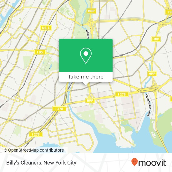 Billy's Cleaners map