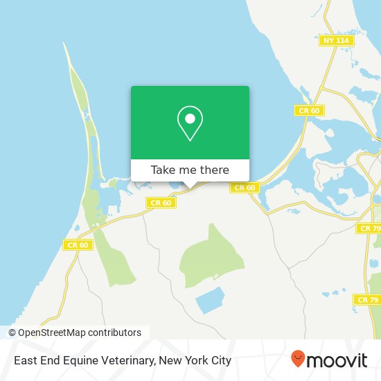 Mapa de East End Equine Veterinary