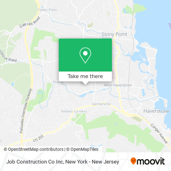 Job Construction Co Inc map