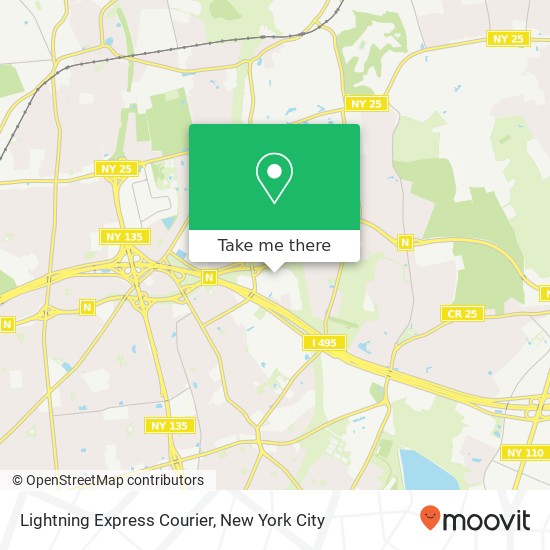 Mapa de Lightning Express Courier