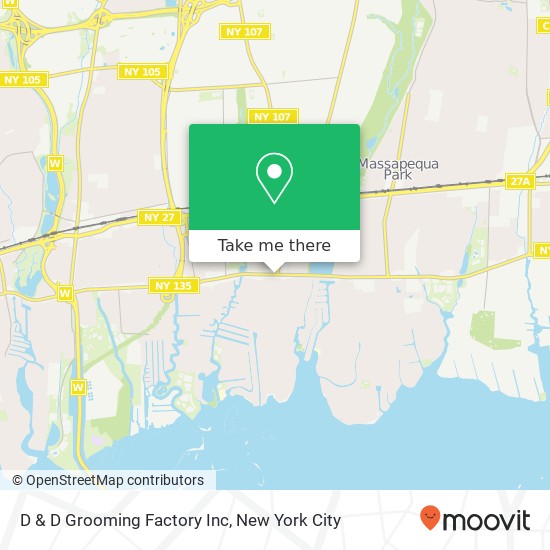 Mapa de D & D Grooming Factory Inc