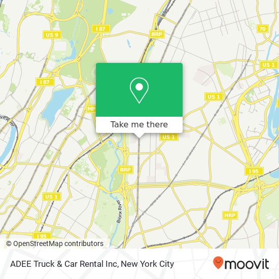 Mapa de ADEE Truck & Car Rental Inc