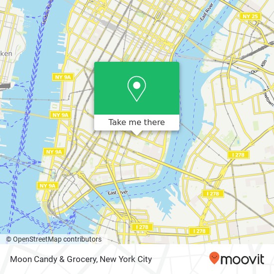 Moon Candy & Grocery map