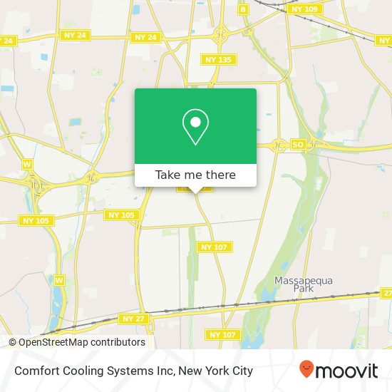 Mapa de Comfort Cooling Systems Inc