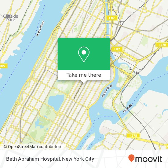 Beth Abraham Hospital map